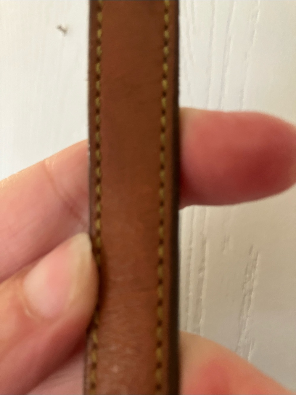 Dooney & Bourke Navy Pebble Leather Crossbody with English Tan Trim - Picture 3 of 11